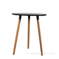 Table d'appoint ronde en bois MDF de mobilier moderne